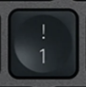 1 / ! Replacement key Logitech MX Keys