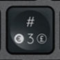 3 / # Replacement key Logitech MX Keys
