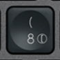 8 / ( Replacement key Logitech MX Keys