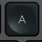 A Replacement key QWERTY (US) Black Logitech MX Keys