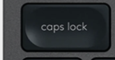 Caps Lock Replacement key QWERTY (US) Black Logitech MX Keys